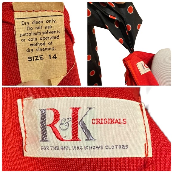 Vintage 1970s R&K Originals Knit Dress - Picture 10 of 10